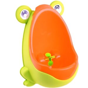 Zaparkorun Dětský pisoár ve tvaru žáby - zeleno-oranžový