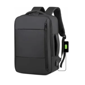 AFF Moderní batoh s USB portem - černý