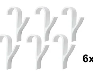 Beast Praktický háček na radiátor - 6ks - bílý