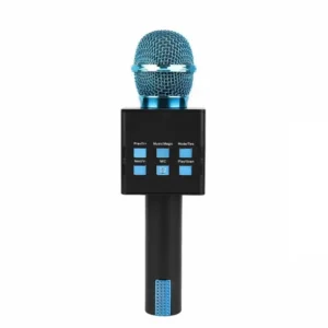 Bezdrátový Bluetooth karaoke mikrofon MC871 3v1 - modrý
