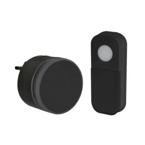 Bezdrátový mini zvonek  do zásuvky Solight 1L77B - 180 m - černý - learning code