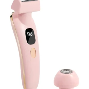 Elektrický dámský holicí a epilační strojek JY-8826 2 v 1 - růžový