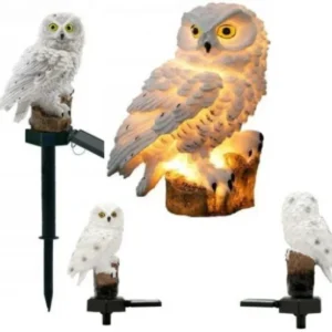 GGV LED solární zahradní lampa - sovička