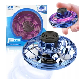 Létající LED UFO talíř - modrý