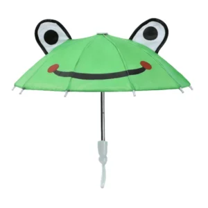 Mini deštník s oušky s motivy zvířat - zelený