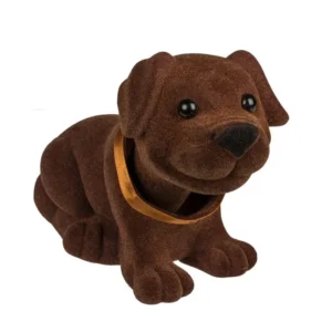 OUT OF THE BLUE KG Pejsek s kývající hlavou - tmavě hnědý