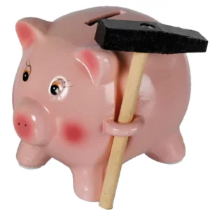 OUT OF THE BLUE KG Pokladnička prasátko s kladívkem - malé