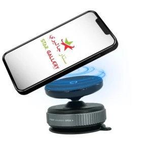 Otočný držák do auta s vakuovou adsorpcí K009 - černý