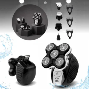 Pánsky holicí strojek s rotační hlavou 6v1 Silver Sharky HGPT01