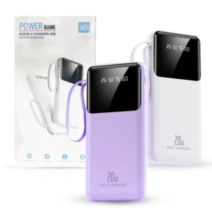 Powerbanka se čtyřmi konektory 4in1 - 6000 mAh - USB-C - bílá