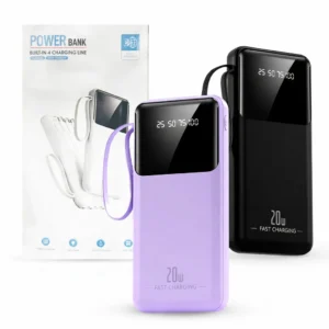 Powerbanka se čtyřmi konektory 4in1 - 6000 mAh - USB-C - černá