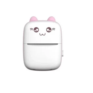 Přenosná tiskárna Mini Print pro chytré telefony ve tvaru Kočičky - růžová