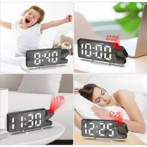 Projekční digitální budík DZ-673 s velkým 7
