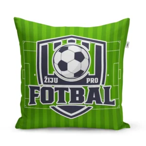 Sablio Polštář Žiju pro fotbal: 40x40 cm