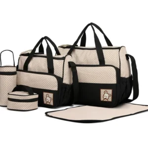 Sada přebalovacích tašek 5v1 - černá