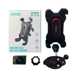 Univerzální držák na telefon na kolo nebo motorku - OKOP KP-919 - zlatá