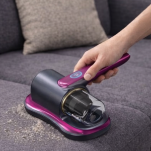 VERK Bezsáčkový ruční vysavač na roztoče s protialergickým filtrem a UV světlem - fialový