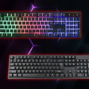 VERK Herní klávesnice KR-6300 s LED podsvícením