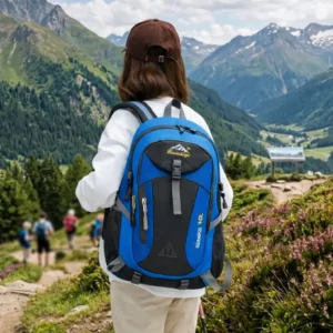 VERK Lehký odolný batoh na turistiku 40L - modrý