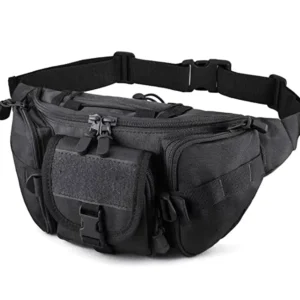 Voděodolná ledvinka s nastavitelným popruhem - černá