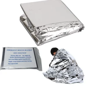 Záchranná tepelná přikrývka 160 x 210cm - stříbrná