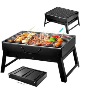 Zaparkorun Cestovní přenosný skládací gril na dřevěné uhlí Grillbox