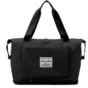 Zaparkorun Dámská skládací cestovní taška Foldaway Travel Bag - černá