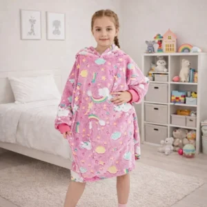 Zaparkorun Dětská mikina svítící ve tmě - Růžová