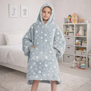 Zaparkorun Dětská mikina svítící ve tmě - Šedá