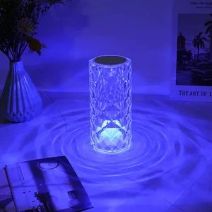Zaparkorun LED dotyková křišťálová lampa s 16 druhy barev