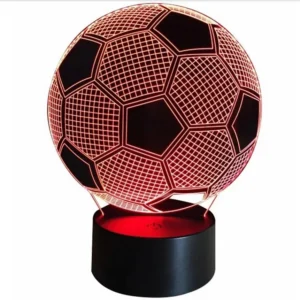 Zaparkorun Noční 3D LED lampa - fotbalový míč