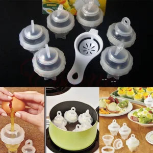 Zaparkorun Poháry na vaření vajec - sada 6 ks + oddělovač žloutku od bílku