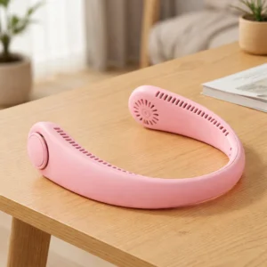 Zaparkorun Přenosný ventilátor na krk - růžový