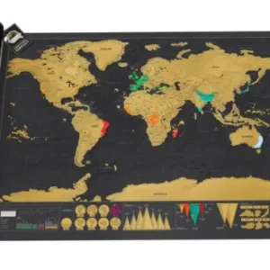 Zaparkorun Stírací mapa světa - Deluxe Edition