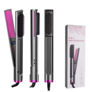 Žehlicí kartáč na vlasy 3v1