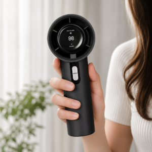 Kompaktní nabíjecí ventilátor do ruky DINAMIC WX-638 - černý
