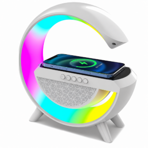 Zaparkorun Bluetooth reproduktor s LED lampou a bezdrátová nabíječka BT-2301