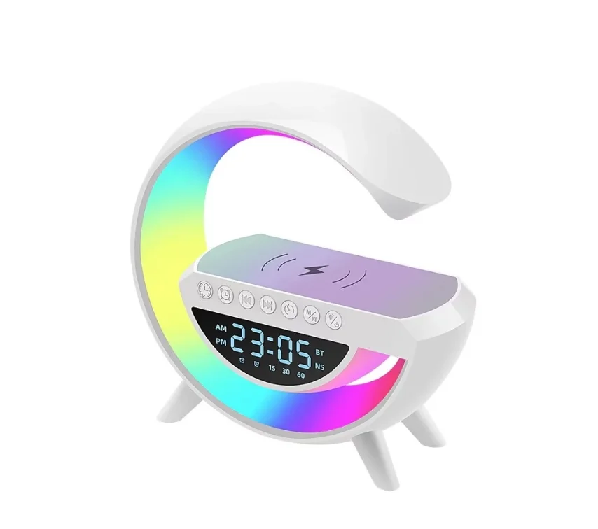 Zaparkorun Bluetooth reproduktor s LED lampou bezdrátovou nabíječkou a hodinami - BT-3401 - Obrázek 2