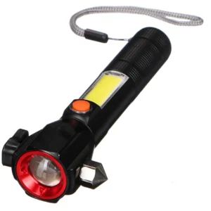 Bezpečnostní svítilna do auta s magnetem SIXTOL - 300 lm - COB LED - USB