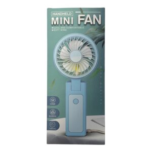 Handheln Kompaktní přenosný dobíjecí ventilátor do ruky - bílý