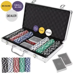 Pokerová sada Malatec - 300 žetonů v hliníkovém kufříku