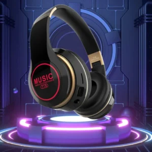 Stylová bezdrátová sluchátka s Bluetooth 5.3 - Luminous T15 - černé