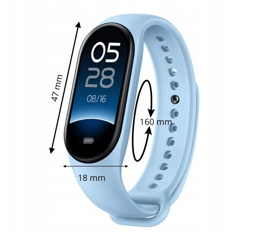Chytrý náramek Smart Band 9 - červený - Obrázek 2
