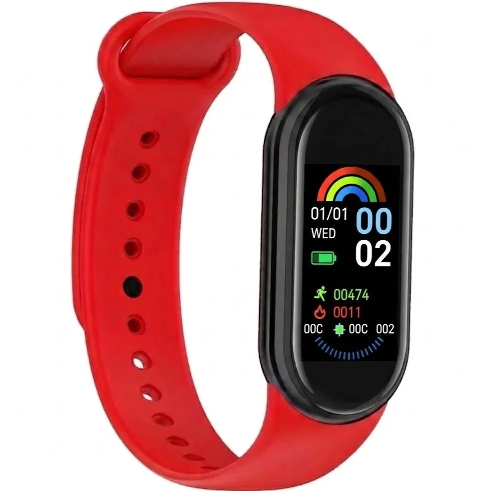 Chytrý náramek Smart Band 9 - červený