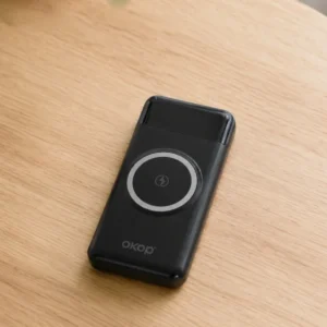 Rychlonabíjecí powerbanka OKOP KP-711 se čtyřmi kabely - 10000 mAh - černá