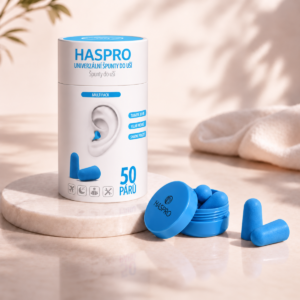Hasbro Špunty do uší na spaní - HASPRO TUBE50 – 50 párů - růžové - modré