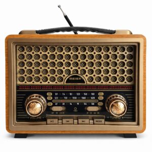 MEIER Přenosný retro Bluetooth reproduktor s rádiem Meier M-2013BT (FM / AM / SW)