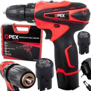 OPEX TOOLS Aku vrtačka s akušroubovákem OPEX + 2x baterie + kufřík + příslušenství
