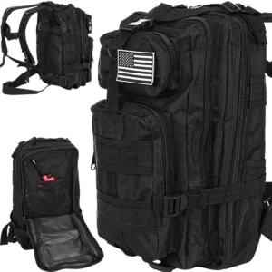 Trizand Voděodolný survival batoh - turistický - 28 L - černý