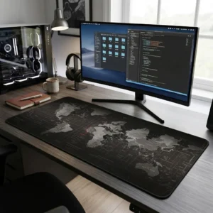 Zaparkorun Podložka na pracovní stůl - mapa světa - 40 x 90 cm